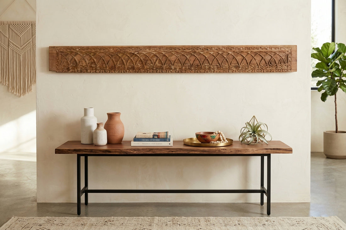 51" Long Arcade Teak Architectural Panel