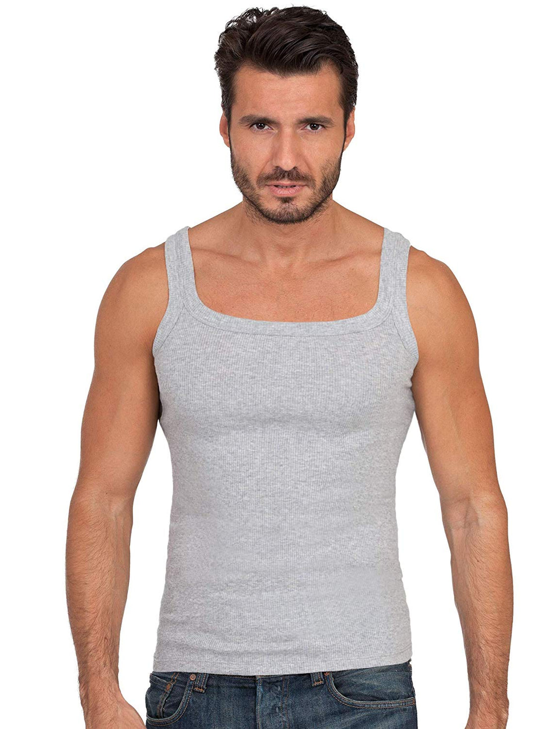BASIC COTTON Free Spirit Premium Quality 100% Ribbed Cotton Men&