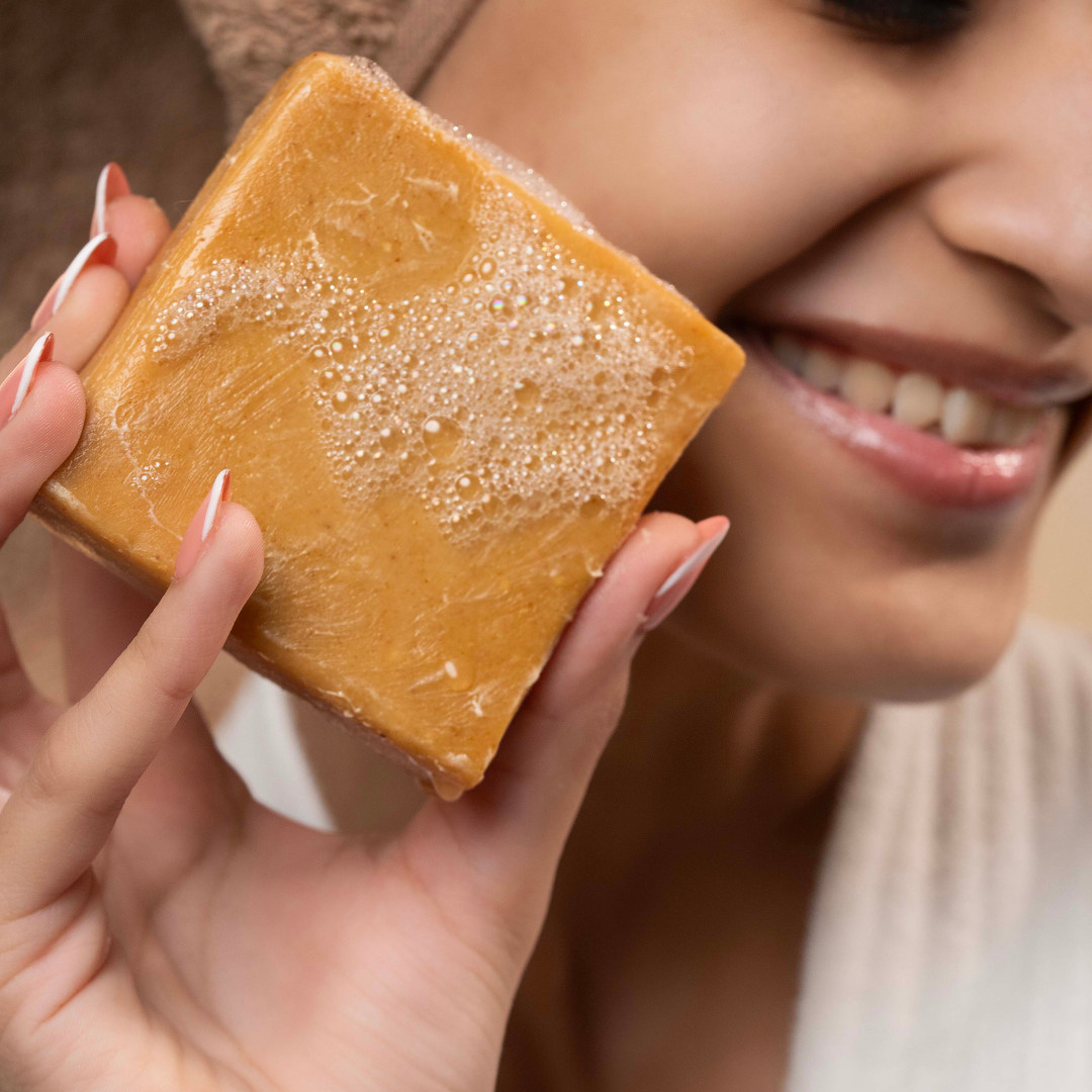 Ayurvedic Soap Box: Neem Soap , Turmeric Soap, & Charcoal Soap Trio