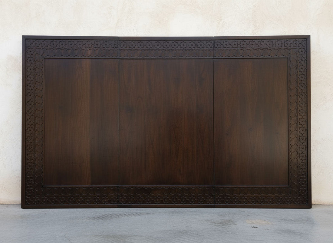 The Artisan Canvas, Custom Hand-Carved Teak Paneling – Made to order only, Not in stock