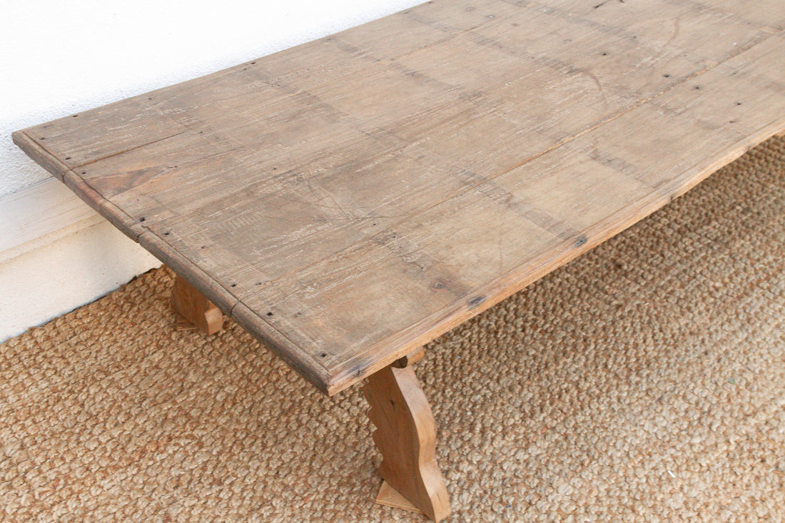 74" Long Antique Heritage Teak Coffee Table