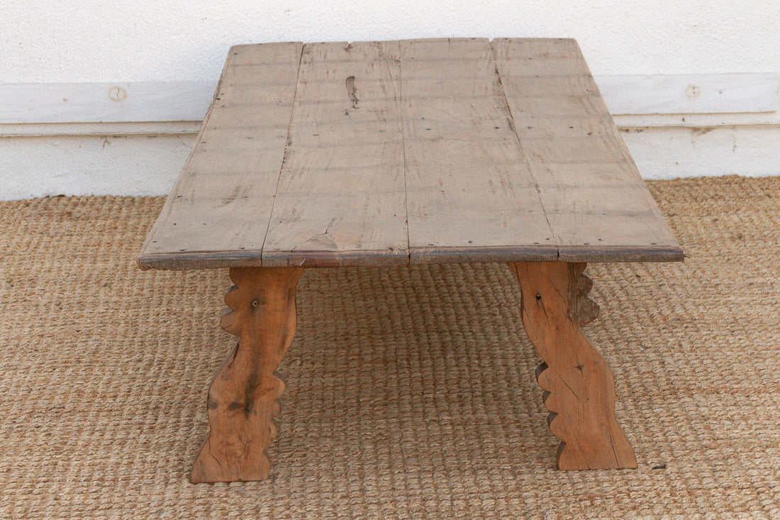 74" Long Antique Heritage Teak Coffee Table