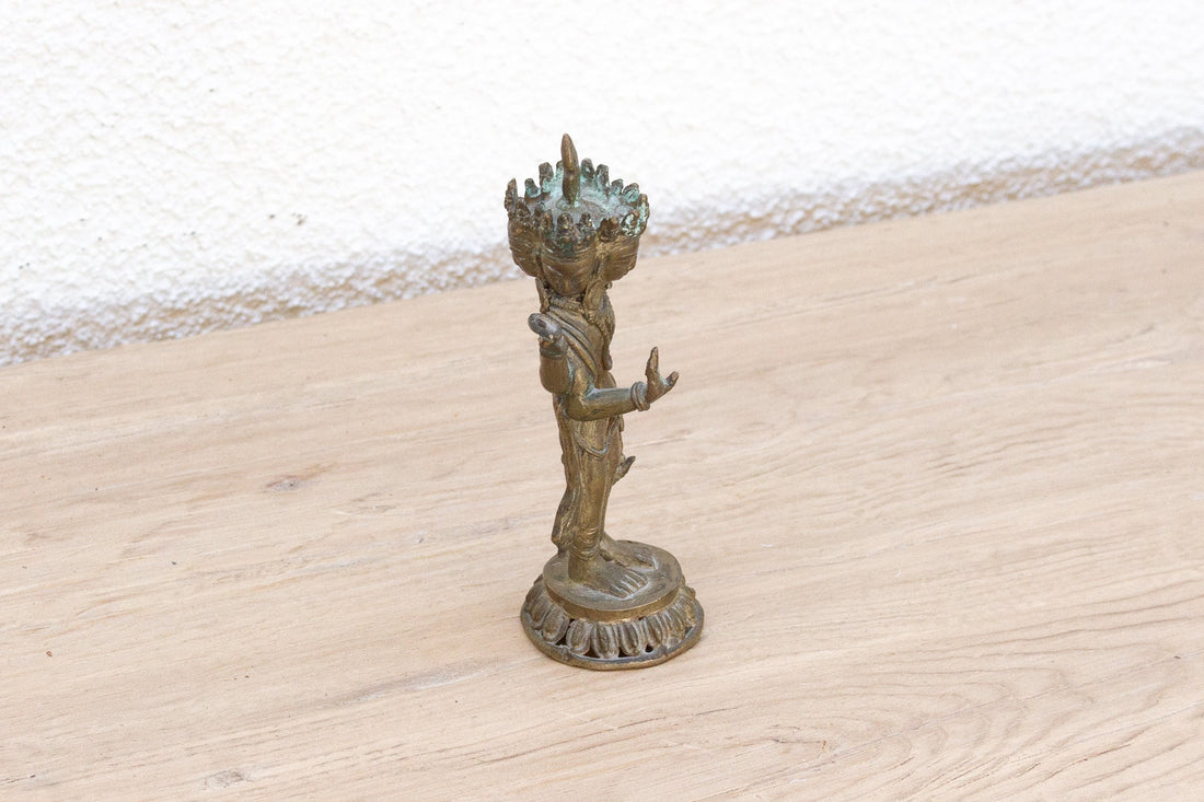 Petite Antique Nepalese Brahma Statue