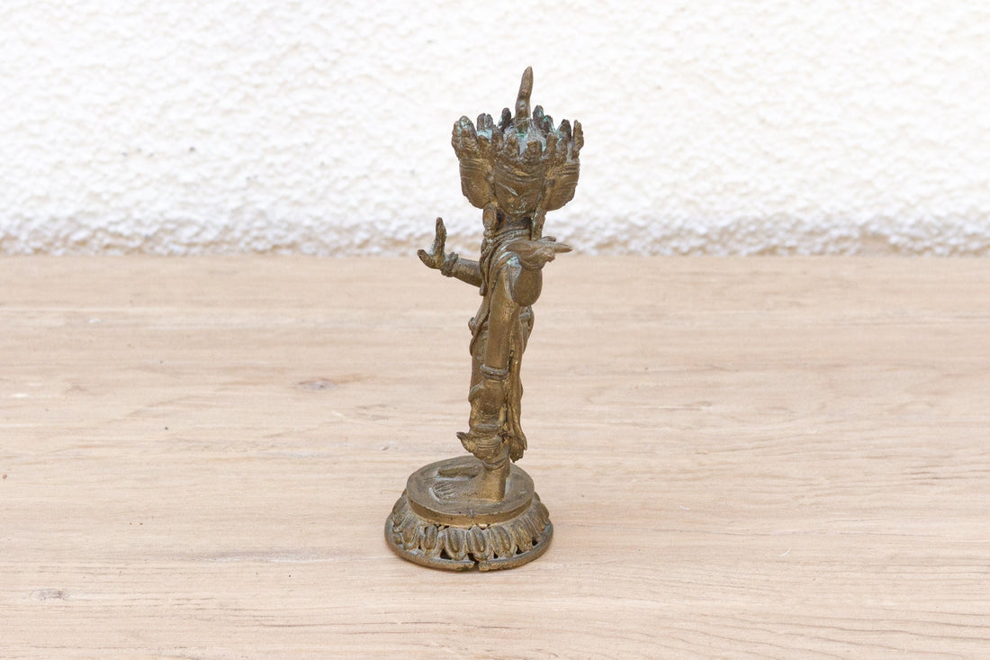 Petite Antique Nepalese Brahma Statue