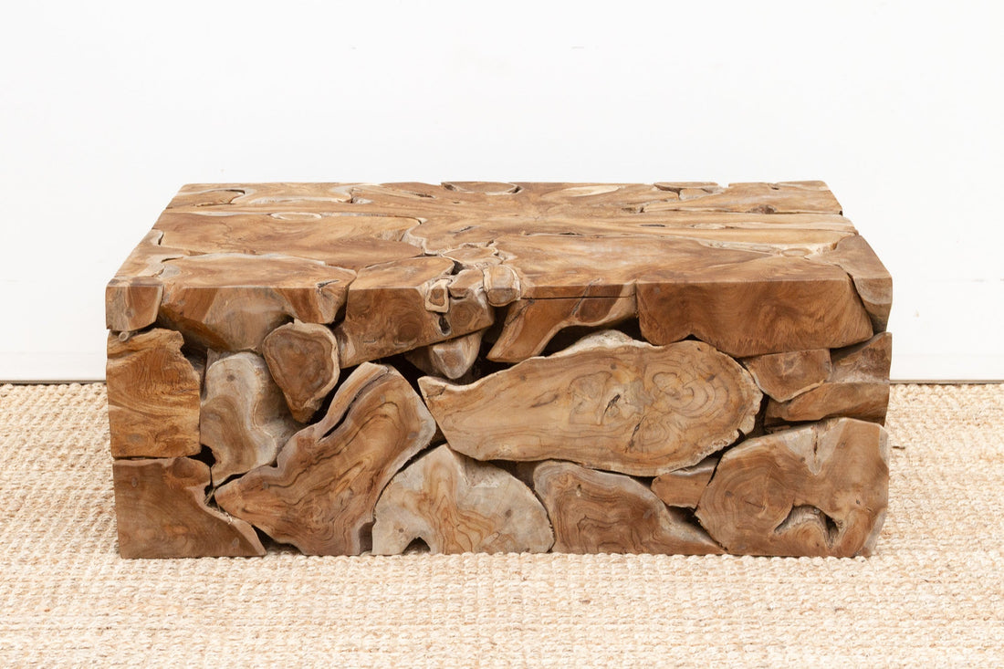 Robust Teak Mosaic Coffee Table