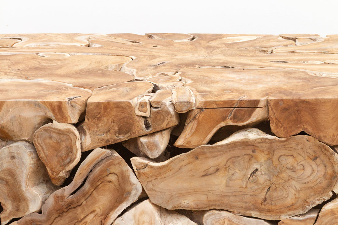 Robust Teak Mosaic Coffee Table