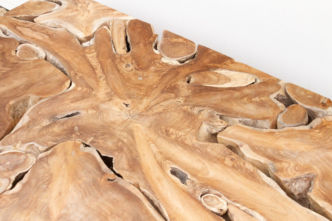 Robust Teak Mosaic Coffee Table