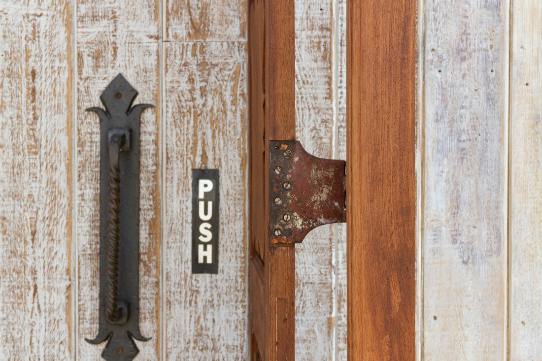 Antique British Colonial Teak Doors with Frame (Trade)