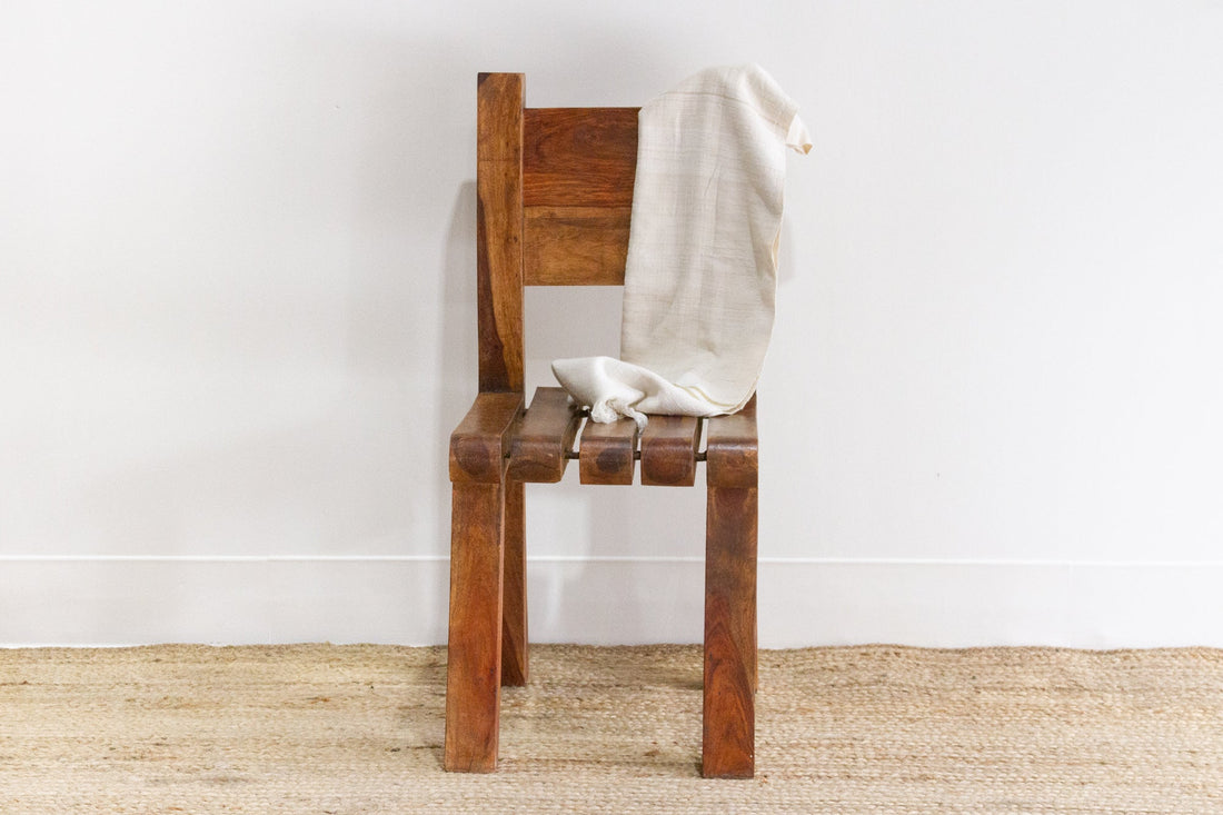 Rustic Tropical Teak Side Chair