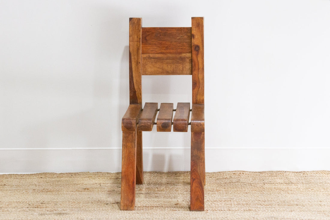 Rustic Tropical Teak Side Chair