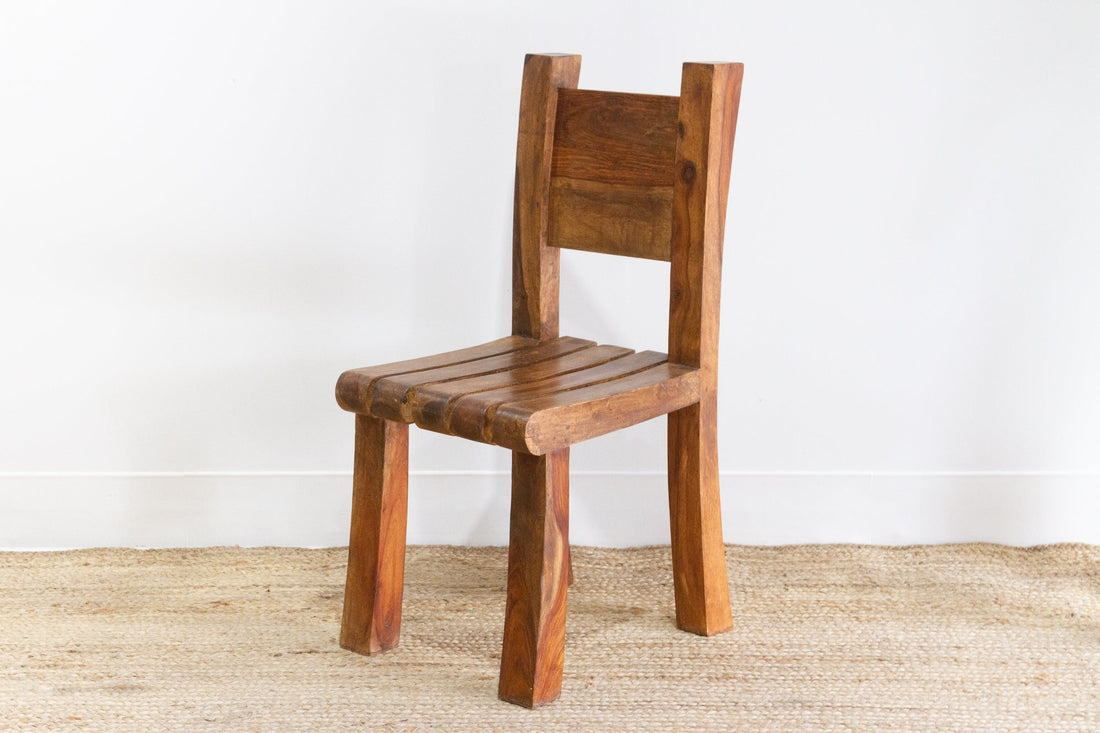 Rustic Tropical Teak Side Chair
