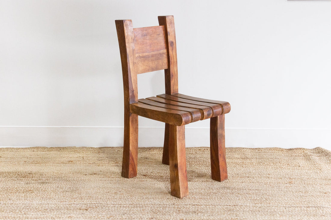 Rustic Tropical Teak Side Chair