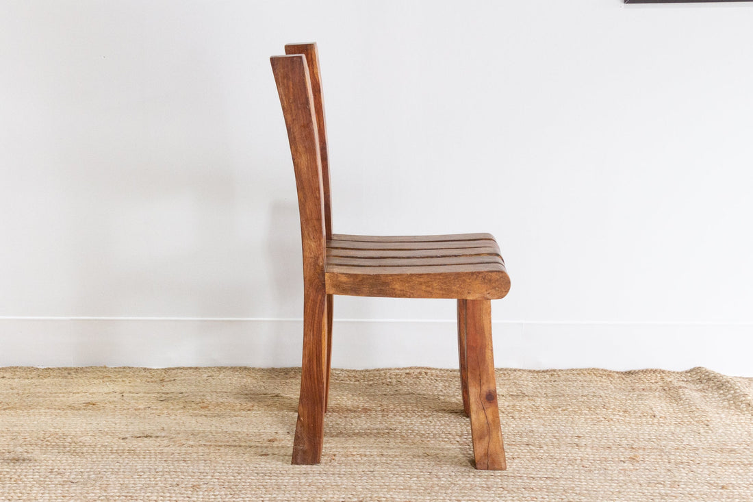 Rustic Tropical Teak Side Chair