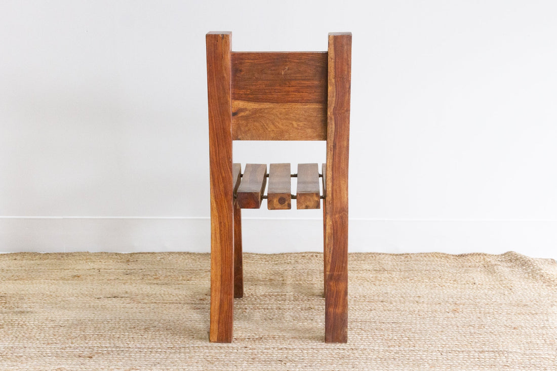 Rustic Tropical Teak Side Chair