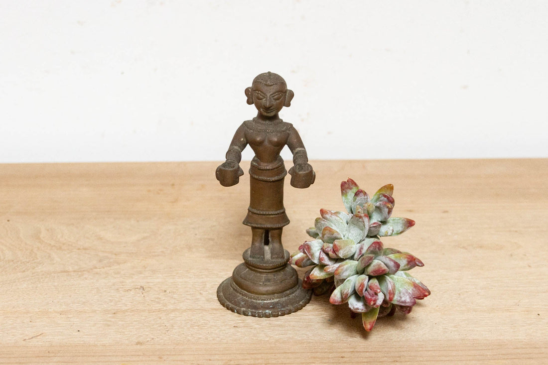 Antique Lakshmi Bronze Figure