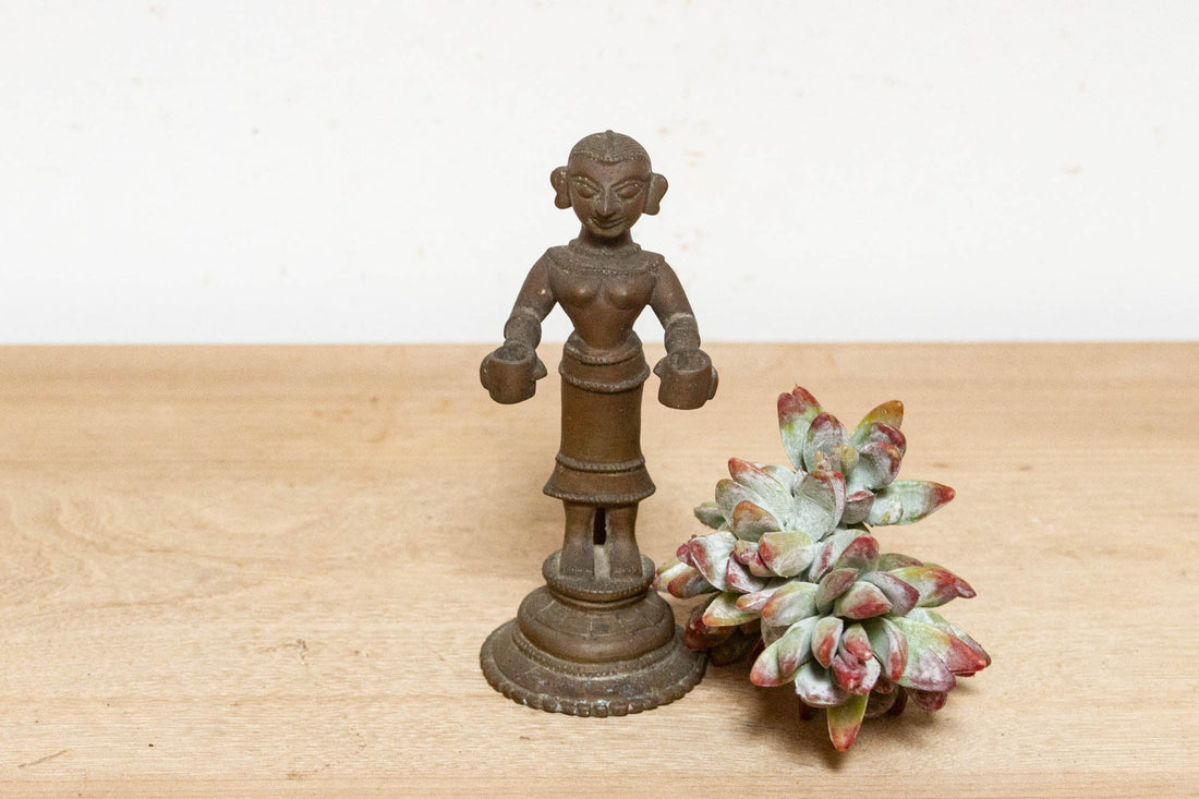 Antique Lakshmi Bronze Figure