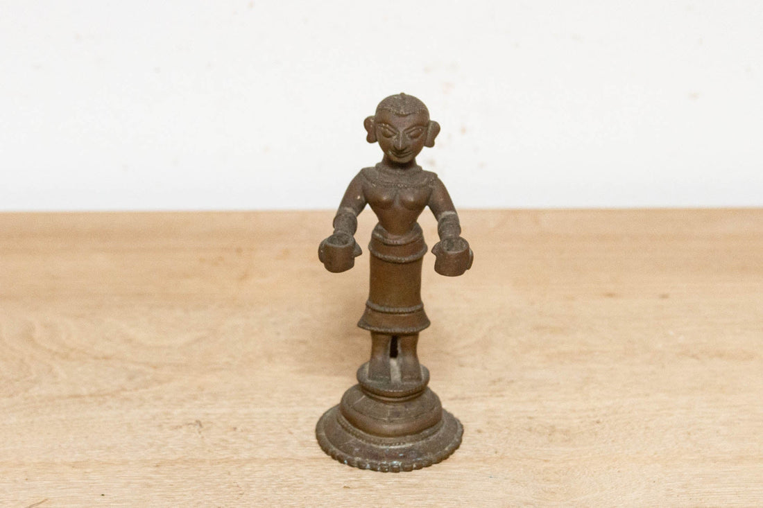 Antique Lakshmi Bronze Figure