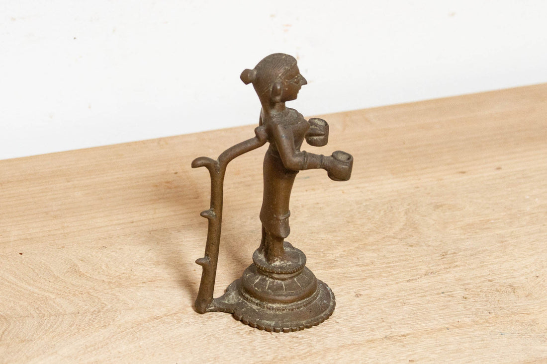 Antique Lakshmi Bronze Figure