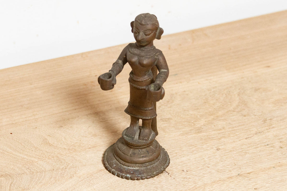 Antique Lakshmi Bronze Figure