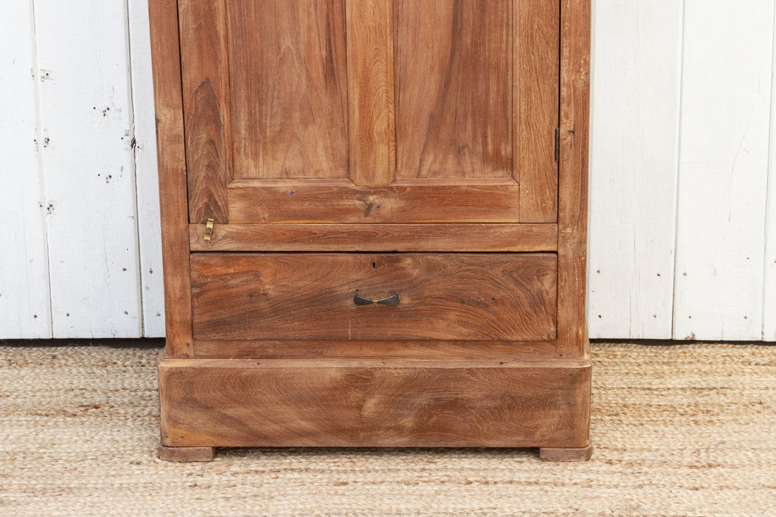Slim Antique Teak Colonial Cabinet (Trade)