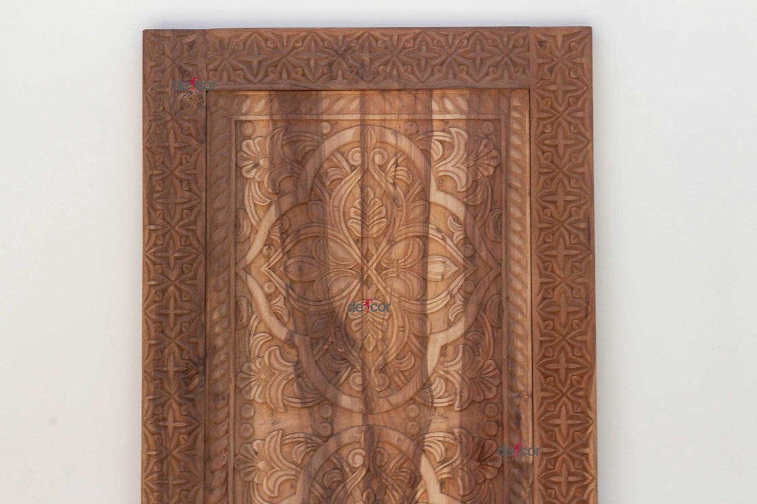 Hand-carved Reclaimed Teak Moorish Medallion Door