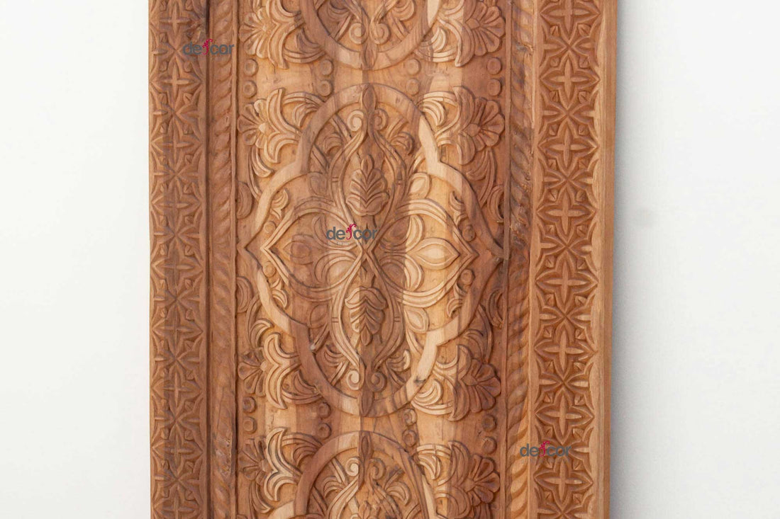 Hand-carved Reclaimed Teak Moorish Medallion Door