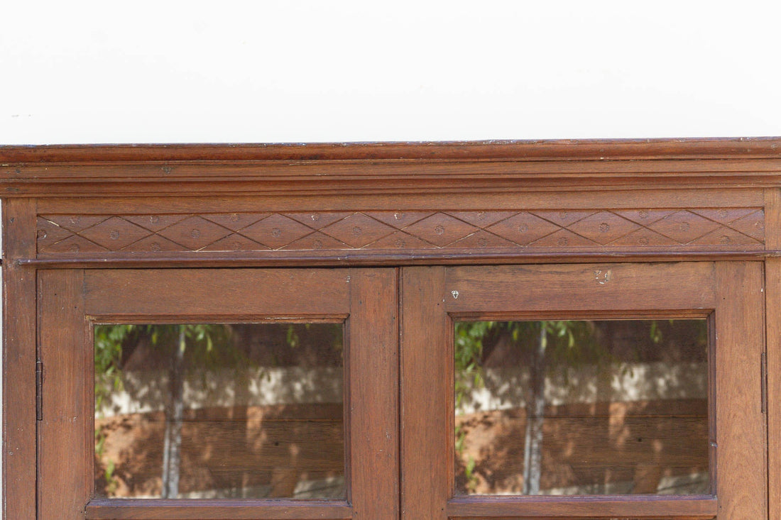 Elegant Early 20th Century Teak Bookcase