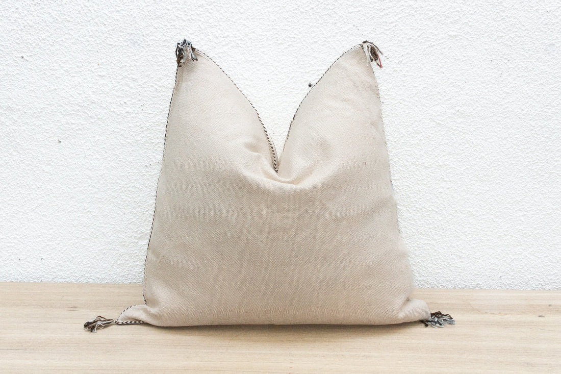 Oasis Linen Large Silk Rug Pillow