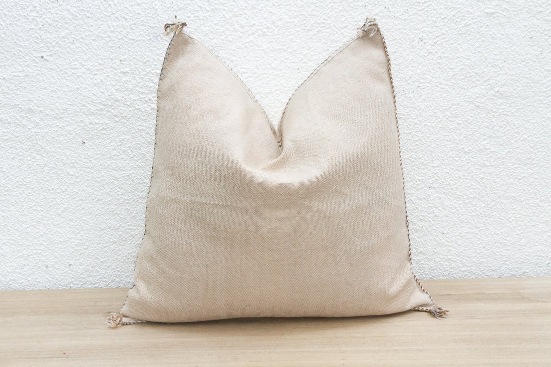 Nomad Linen Large Silk Rug Pillow