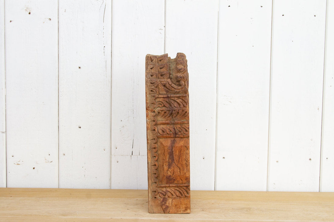 Large Teak Carved Corbel
