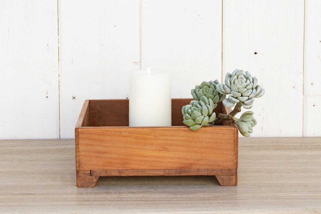 Dutch Colonial Teak Spice Tray