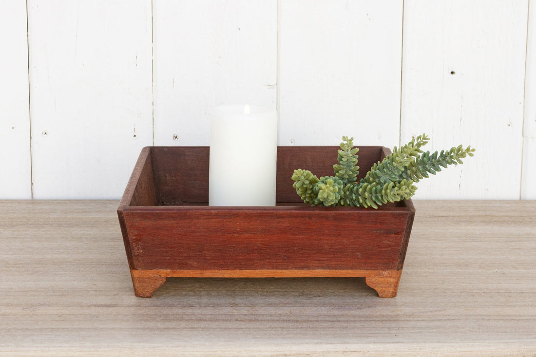 Vintage Colonial Teak Tray (Trade)
