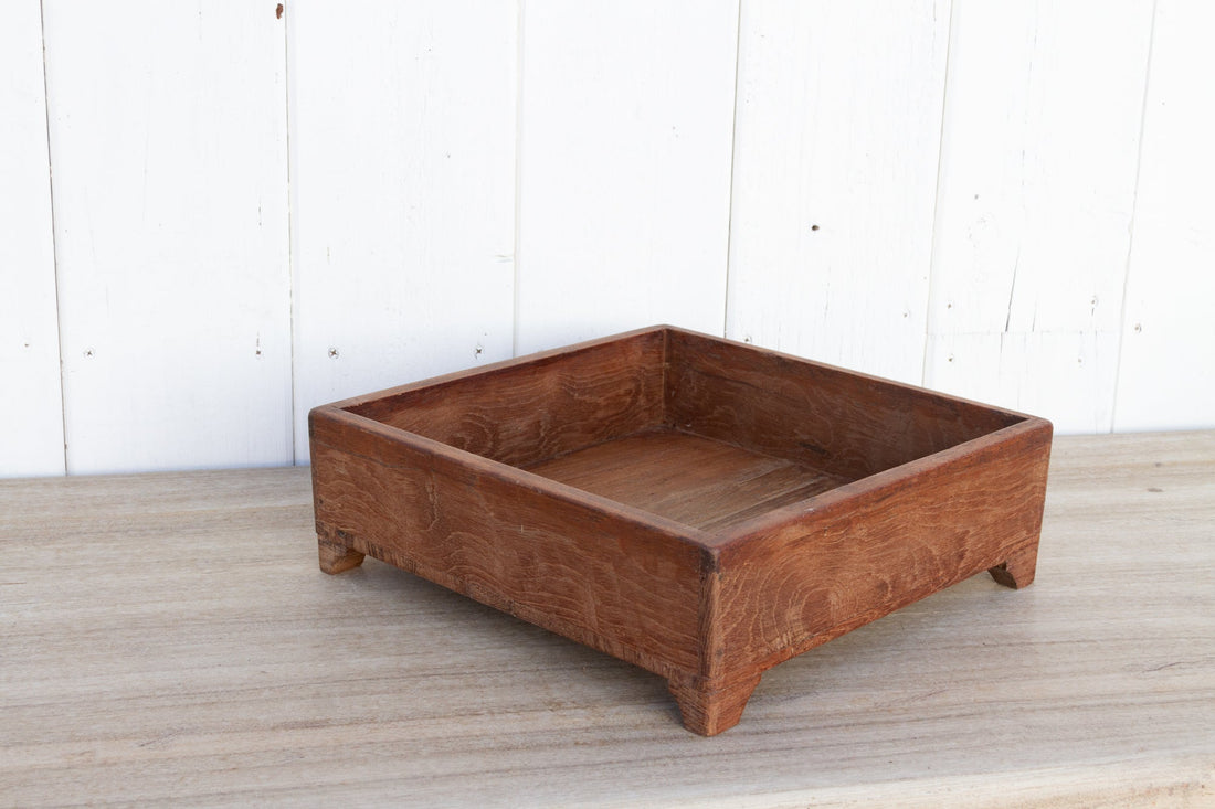 Square Sri Lankan Teak Tray
