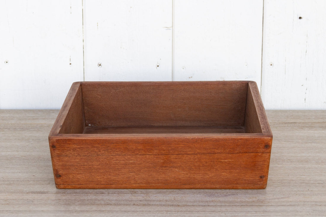 Colonial Teak Spice Basket