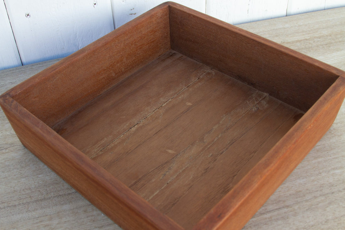 Colonial Teak Spice Basket