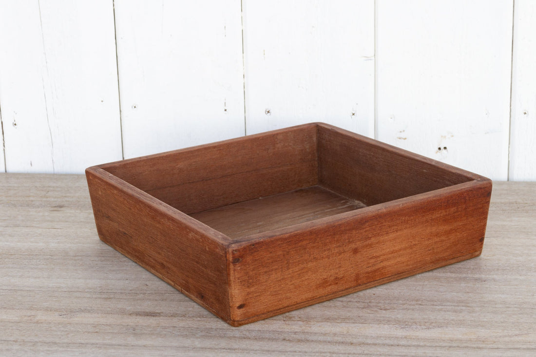 Colonial Teak Spice Basket