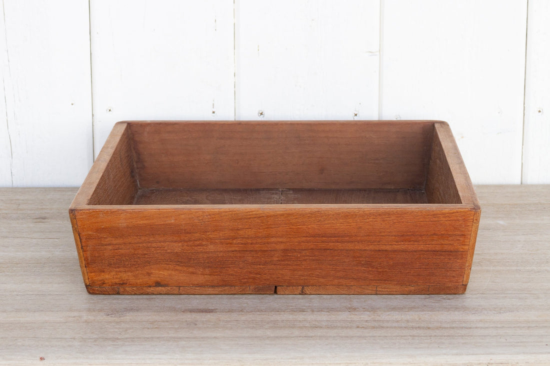 Vintage Teak Indian Tray