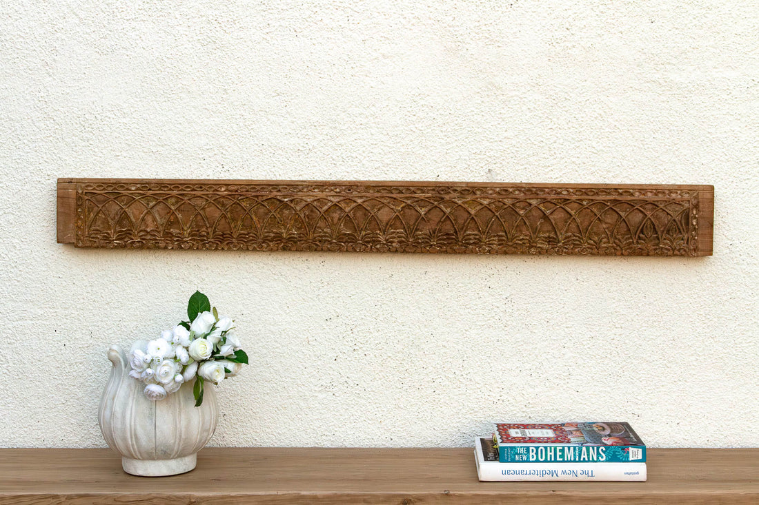 51" Long Arcade Teak Architectural Panel