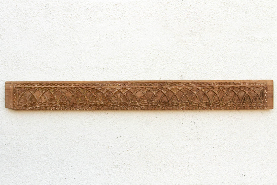 51" Long Arcade Teak Architectural Panel