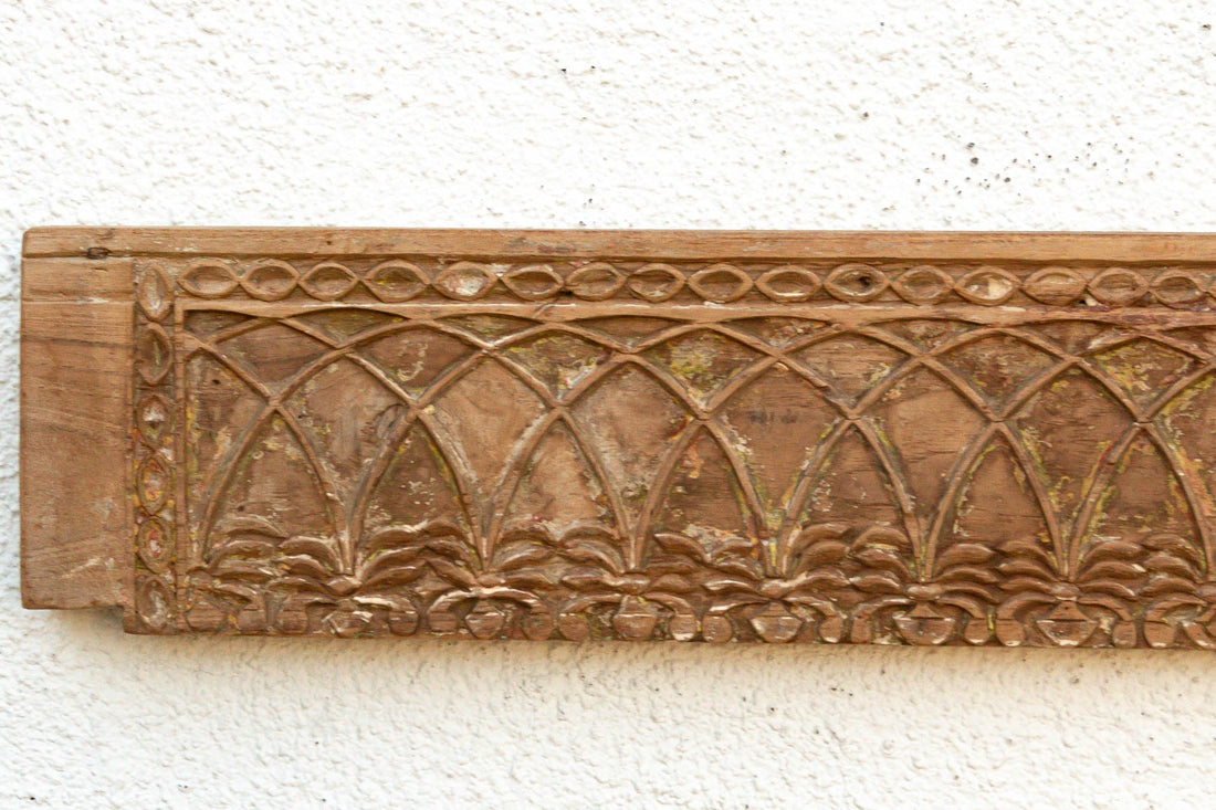 51" Long Arcade Teak Architectural Panel