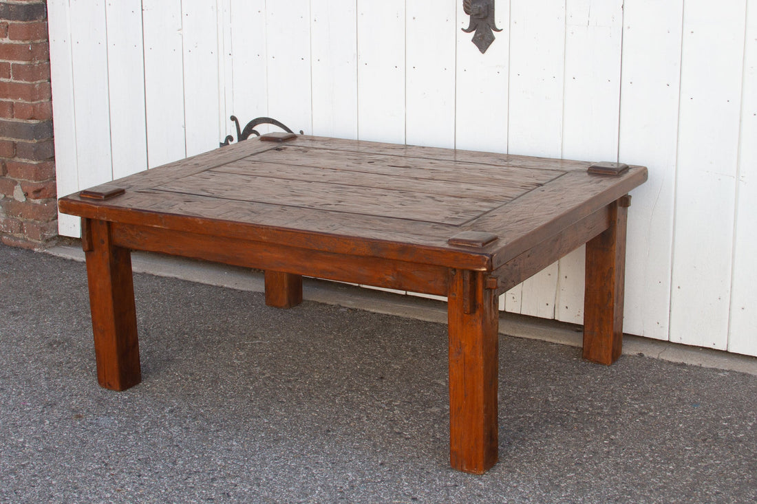 Rustic Teak Wood Bali Coffee Table
