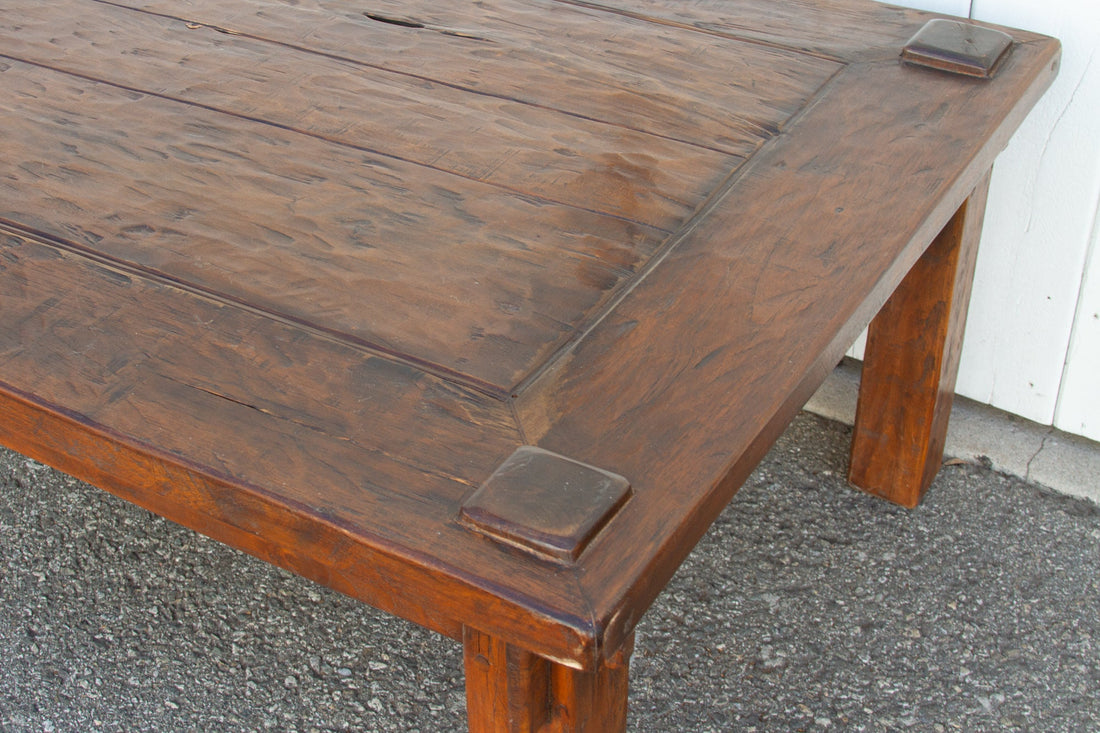 Rustic Teak Wood Bali Coffee Table