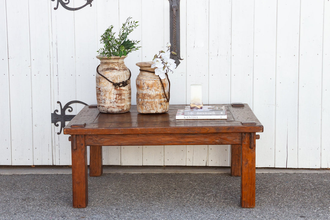 Rustic Teak Wood Bali Coffee Table