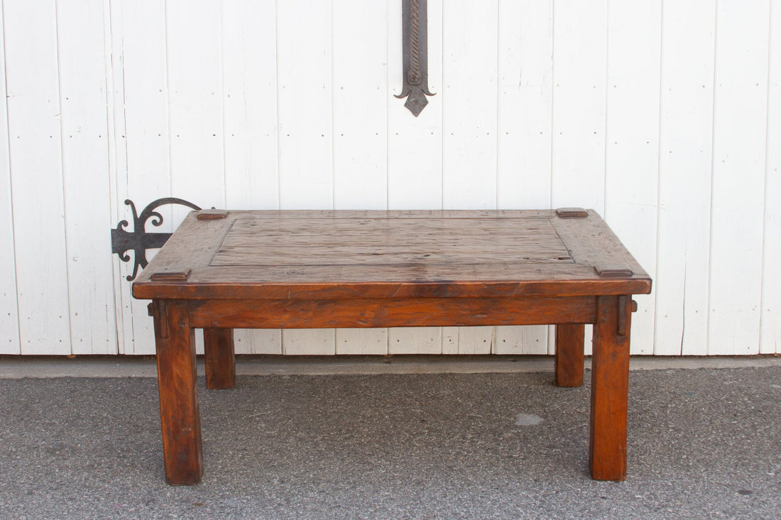 Rustic Teak Wood Bali Coffee Table