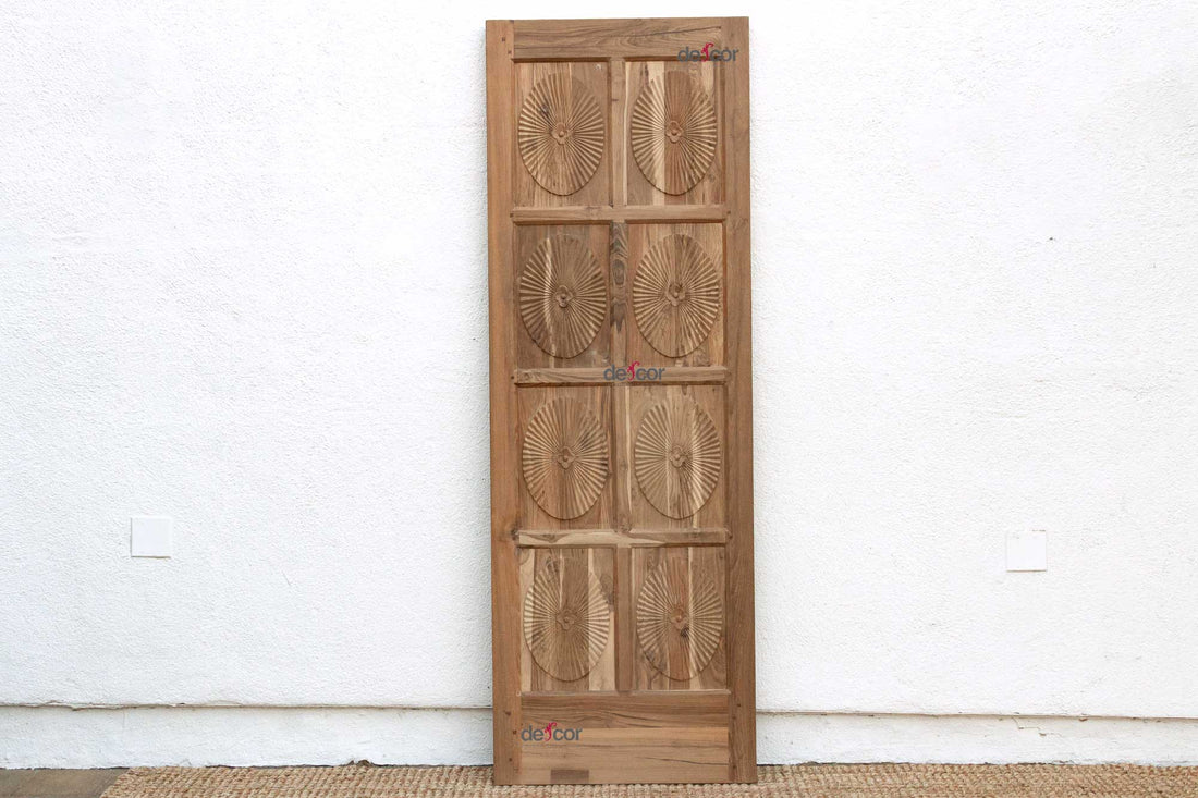 Handcarved Teak Indo-Portuguese Tall Door