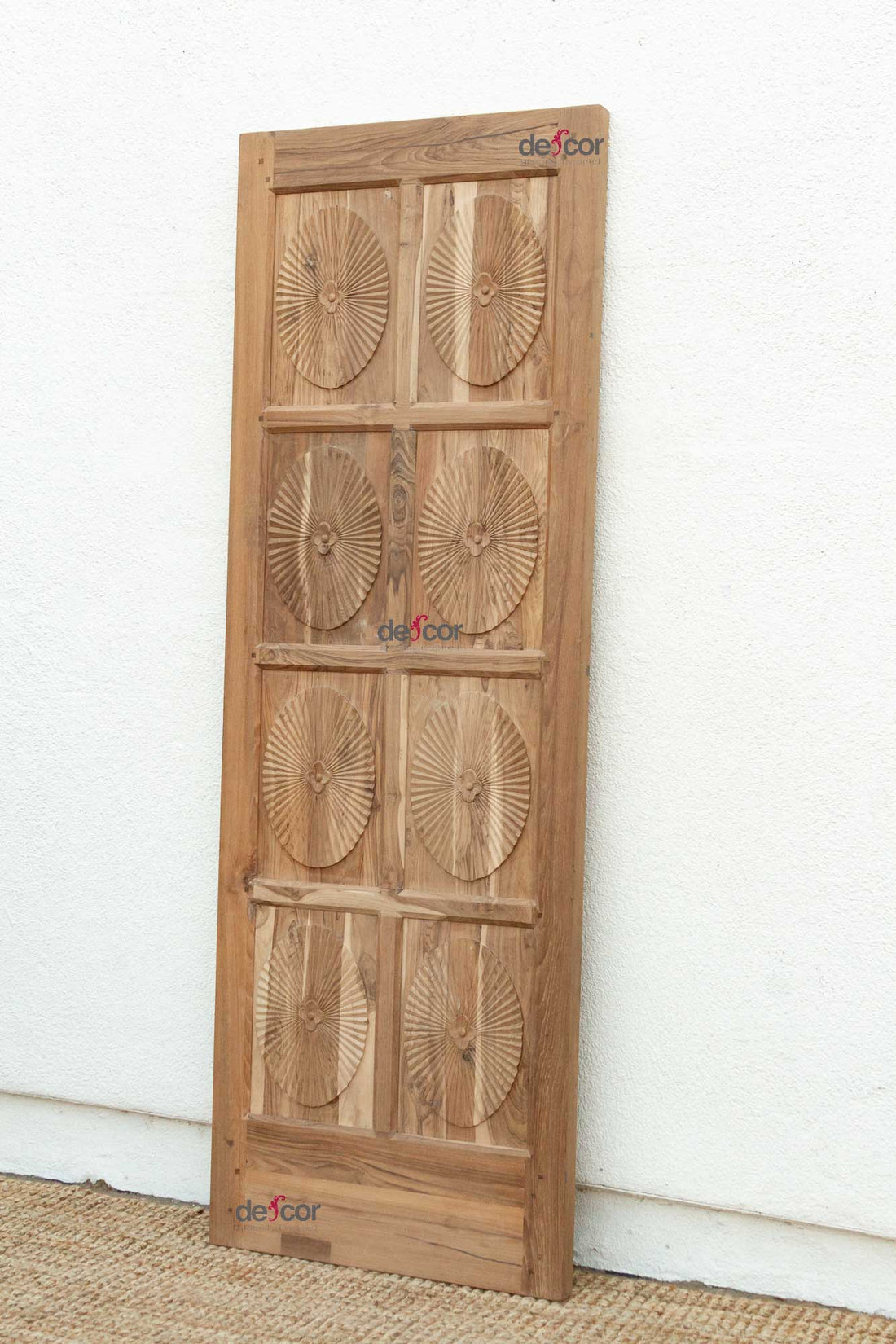 Handcarved Teak Indo-Portuguese Tall Door