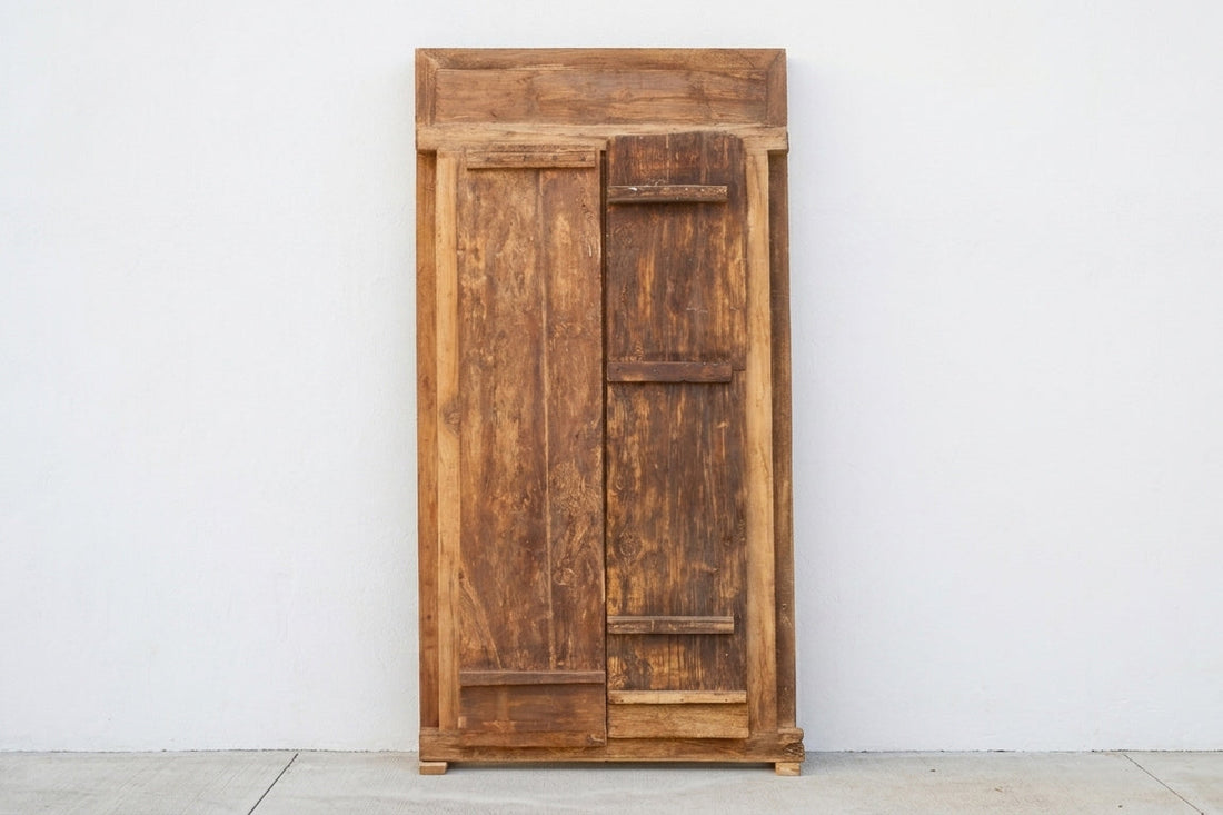 Antique Indian Haveli Portal Carved Teak Door