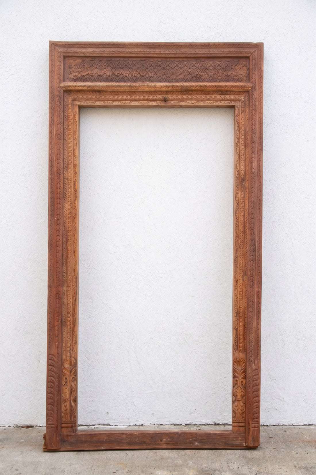 Antique Indian Haveli Portal Carved Teak Door