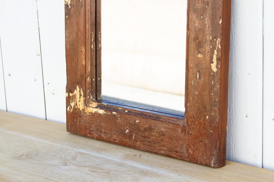 Rustic Teak Wall Mirror