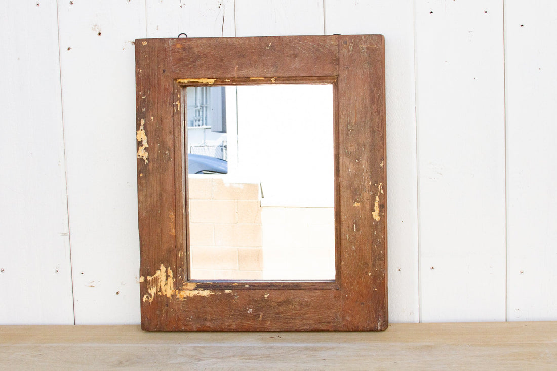 Rustic Teak Wall Mirror